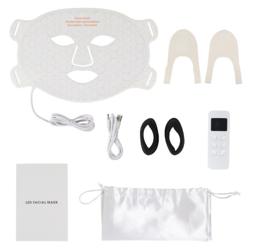 Cross-Border Red Light Silicone Beauty Mask Device