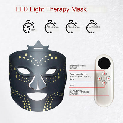 Cross-Border Red Light Silicone Beauty Mask Device