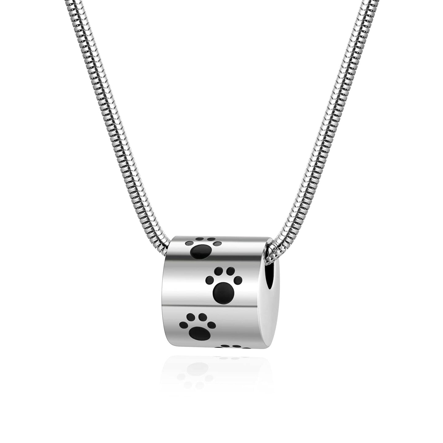 SOITIS Pet Urn Necklace Dog Ashes Necklace Cremation Necklace for Dog Cat Ashes Memorial Urn Necklaces